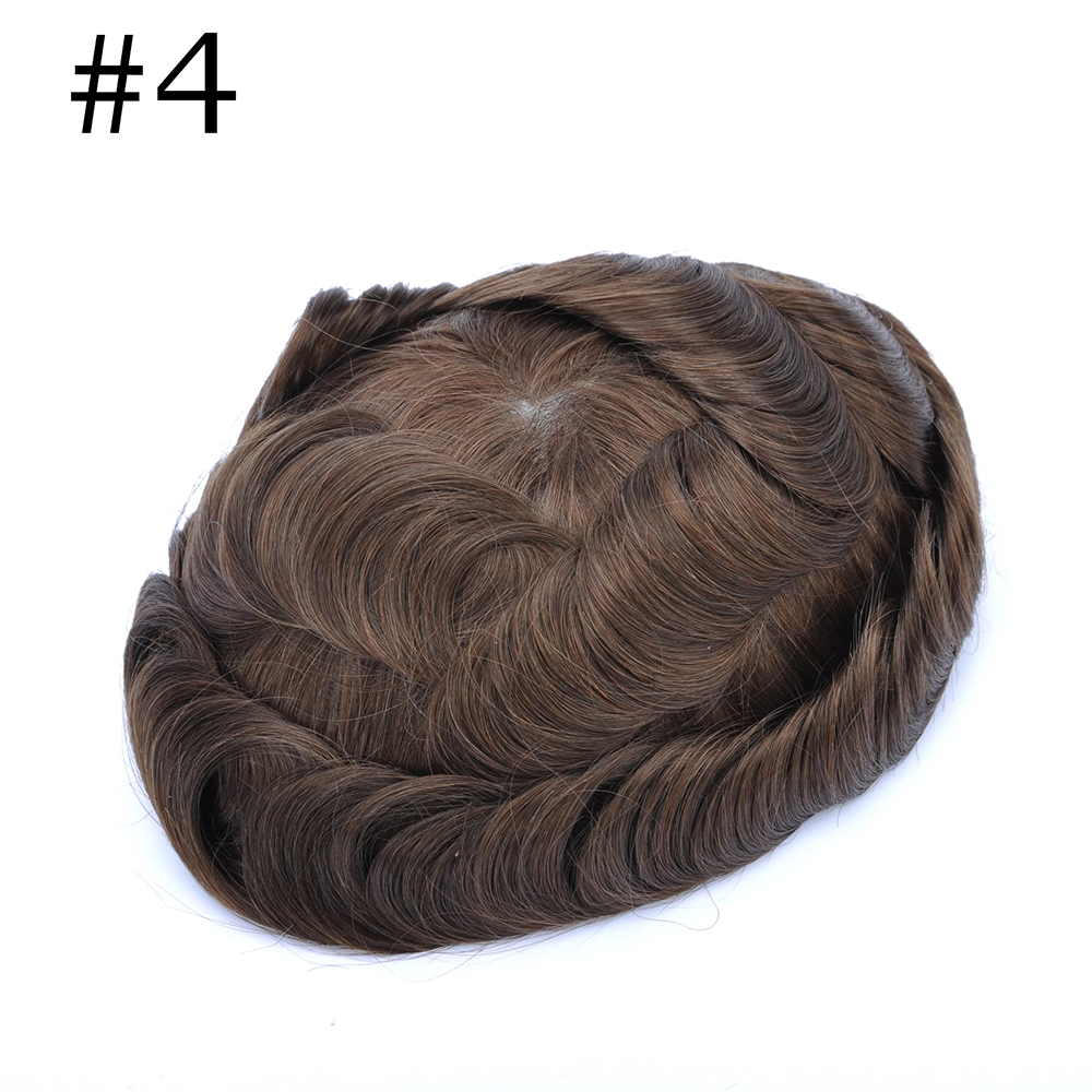 GEXWIGS Mens Toupee Hairpiece Swiss Lace Hair Systems Bleached Knots | SwissLace.