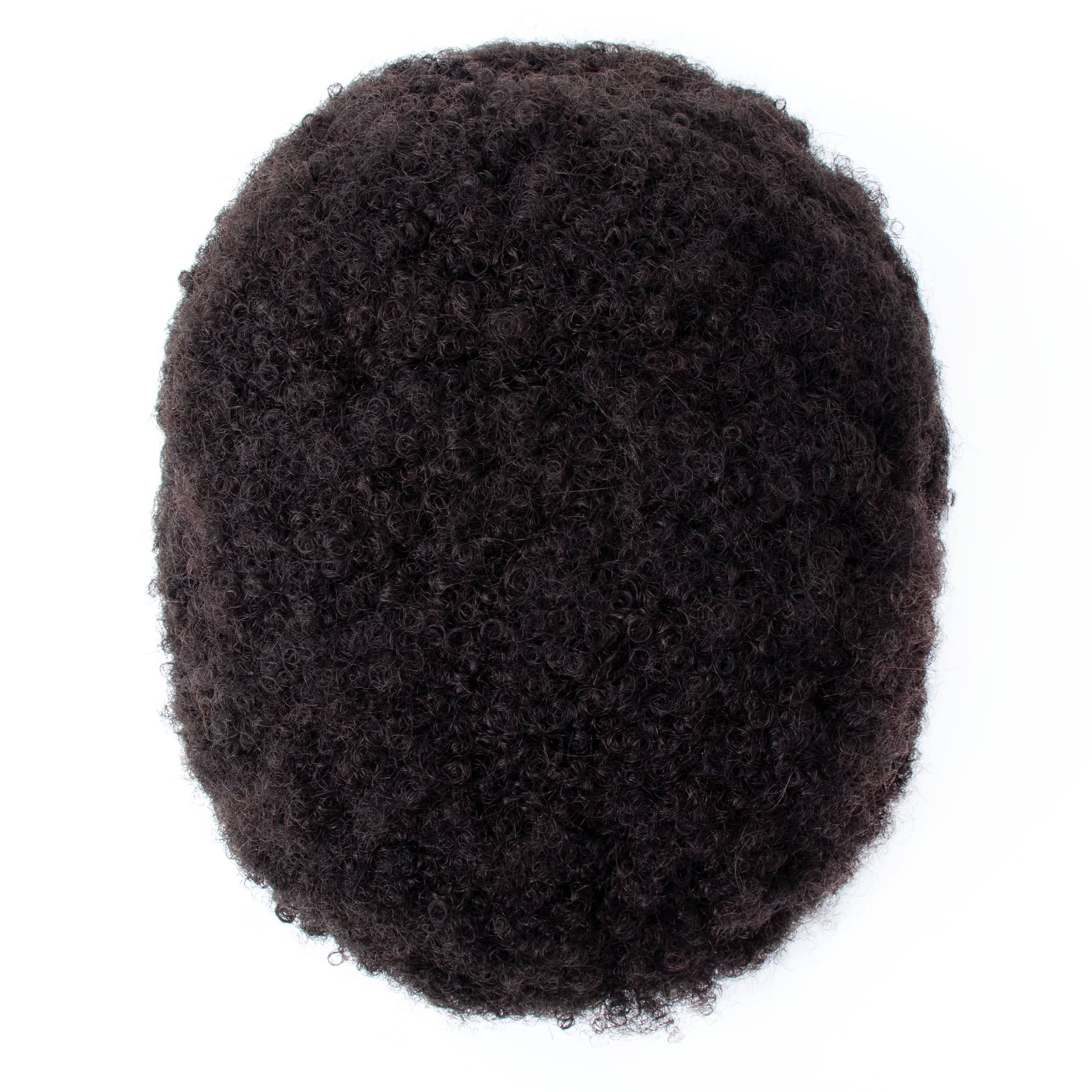 GEXWIGS African American Afro Men’s Hair System Full Lace
