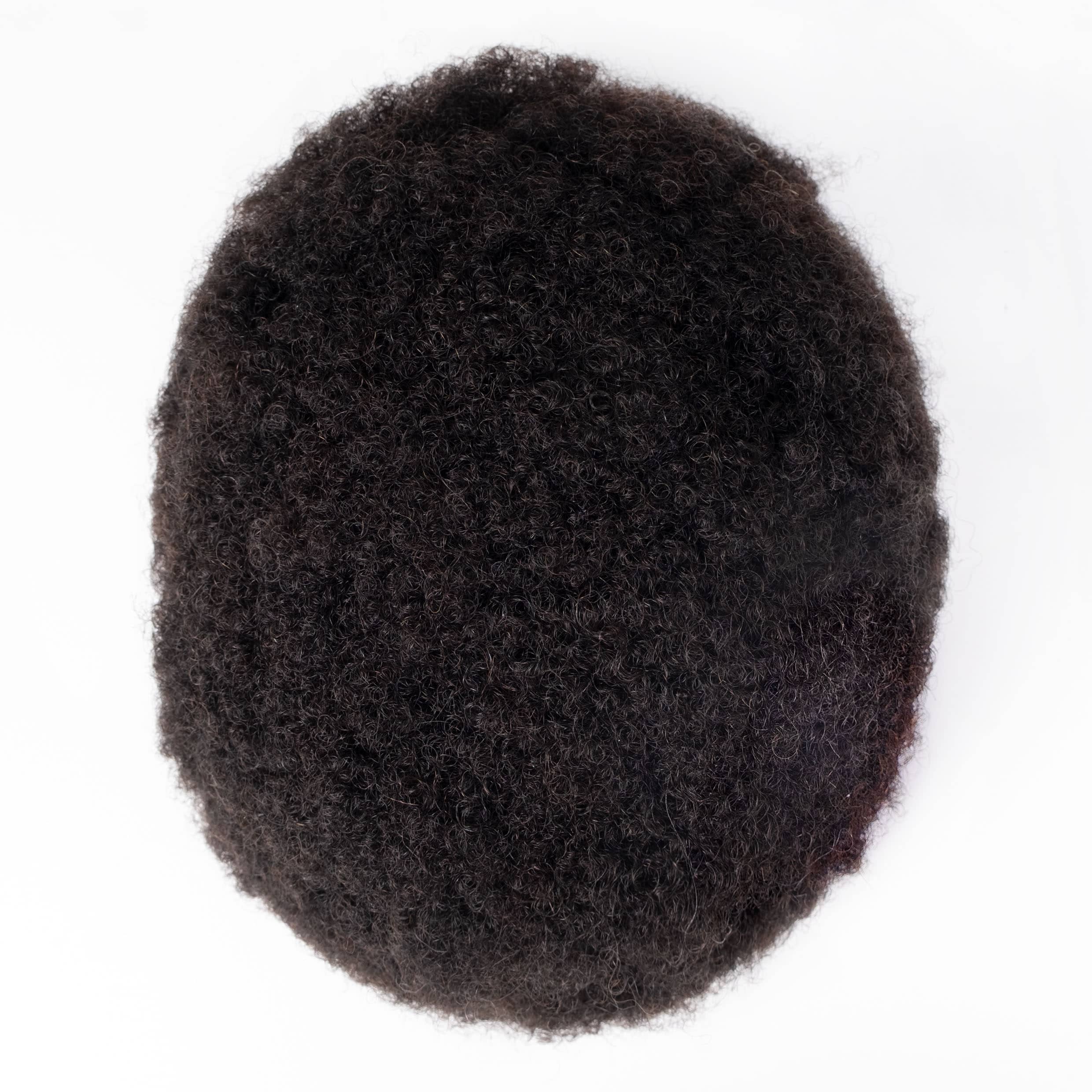 GEXWIGS African American Afro Herren Haarsystem Vollspitze 