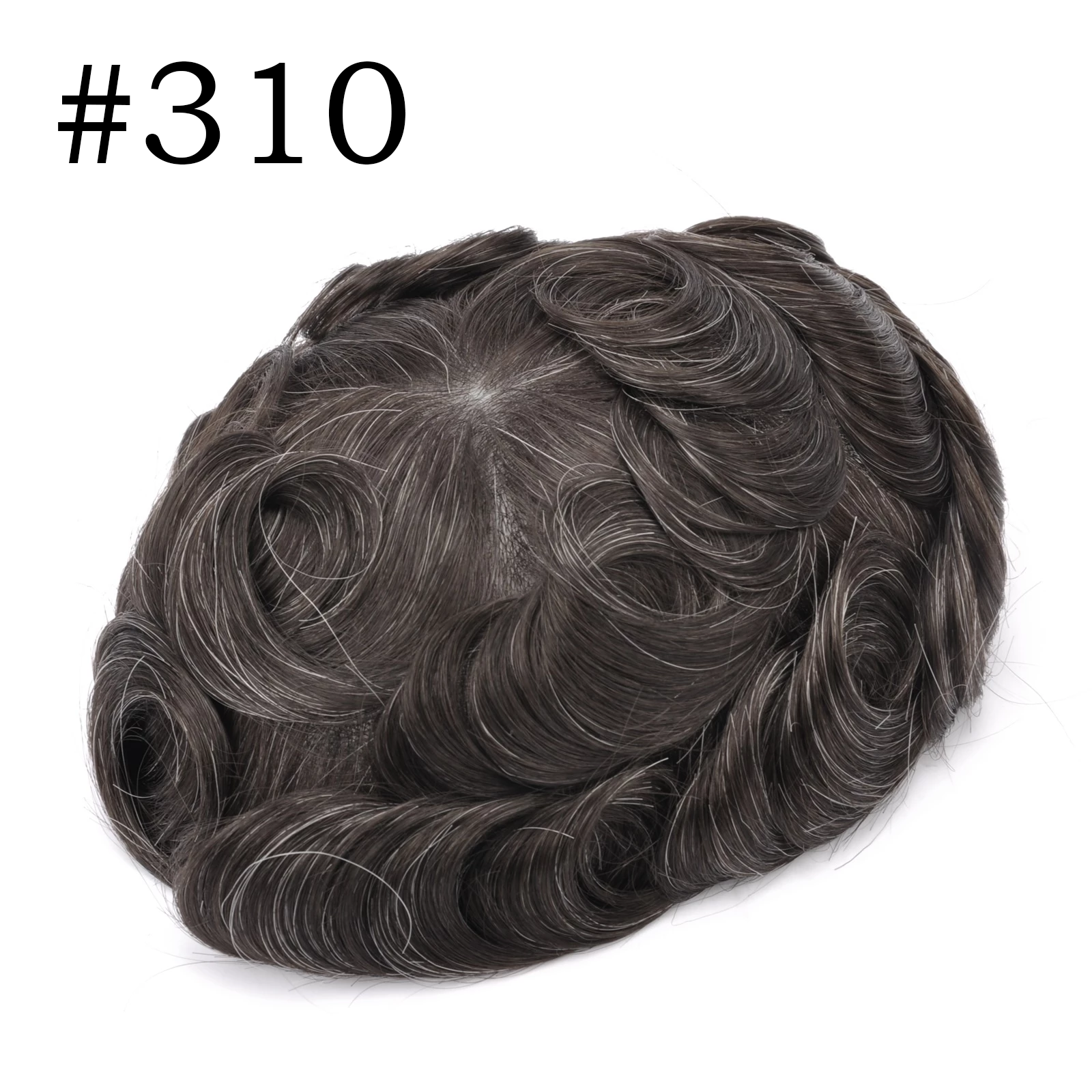 GEXWIGS Thin Skin Toupee Human Hair Replacement for Men V-Loop.