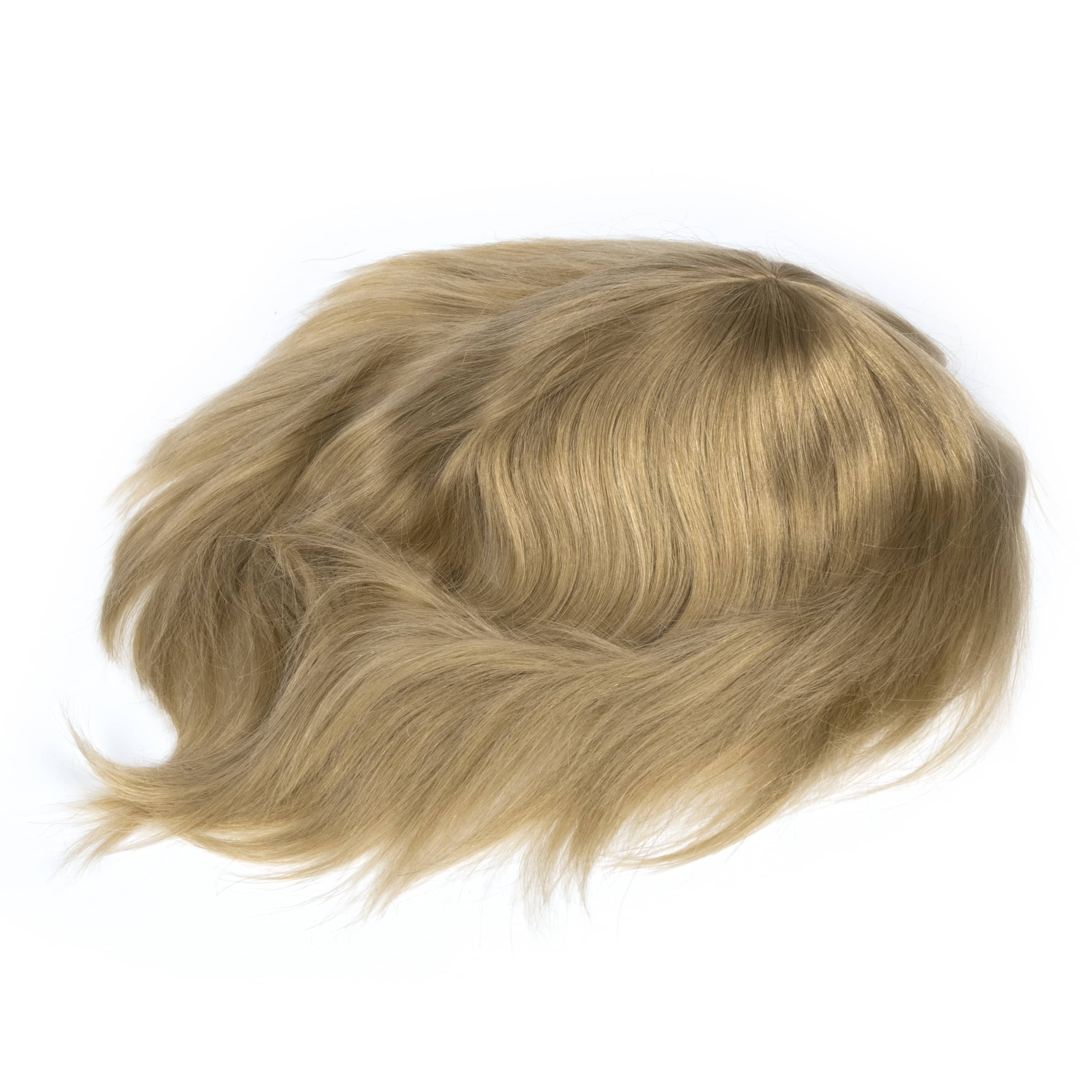 GEXWIGS Erkekler için 8 inç İnce Cilt Enjekte Saç Perukları Avrupa Saçı